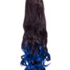 Curly Claw Clip Dip Dye Ponytail