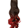 Curly Claw Clip Dip Dye Ponytail