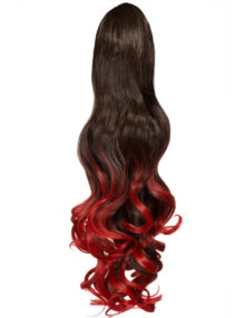 Curly Claw Clip Dip Dye Ponytail