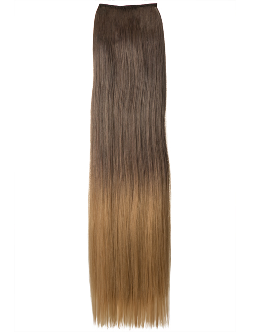 Ombre Straight One Weft Clip In Dip Dye Extension