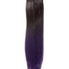 Dip Dye Straight Claw clip Ponytail