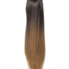Dip Dye Straight Claw clip Ponytail
