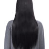 Long straight with side fringe full head synthetic wig