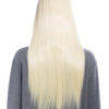Long straight with side fringe full head synthetic wig