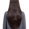 Long straight with side fringe full head synthetic wig