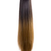 Dip Dye Straight Claw clip Ponytail