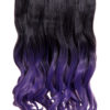 Ombre Curly One Weft Clip In Dip Dye Extension