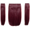 Elle - 18" Three Pieces Straight Clip In Extension Heat Resistant Synthetic Hair