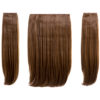 Elle - 18" Three Pieces Straight Clip In Extension Heat Resistant Synthetic Hair