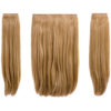 Elle - 18" Three Pieces Straight Clip In Extension Heat Resistant Synthetic Hair