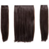 Elle - 18" Three Pieces Straight Clip In Extension Heat Resistant Synthetic Hair