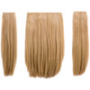 Elle - 18" Three Pieces Straight Clip In Extension Heat Resistant Synthetic Hair