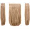 Elle - 18" Three Pieces Straight Clip In Extension Heat Resistant Synthetic Hair