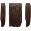 Elle - 18" Three Pieces Straight Clip In Extension Heat Resistant Synthetic Hair