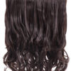 Coloured Straight clip in extensions heat resistant synthetic hair