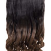 Coloured Straight clip in extensions heat resistant synthetic hair