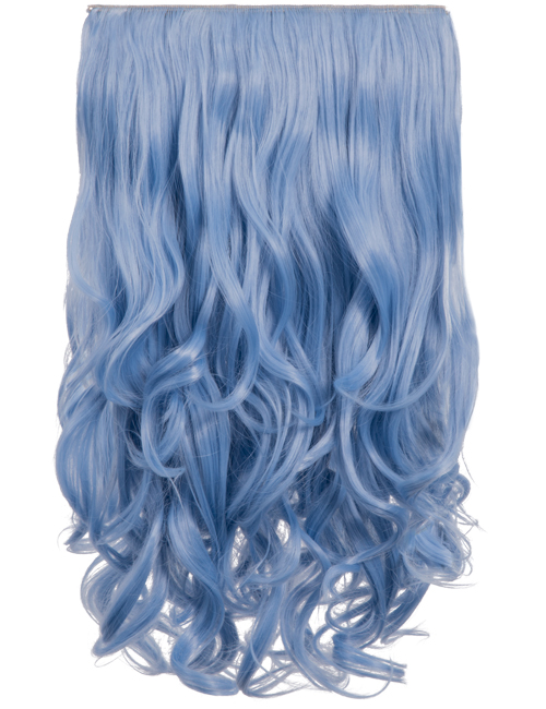Coloured Curly clip in extensions heat resistant synthetic hair