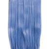 Coloured Straight clip in extensions heat resistant synthetic hair
