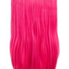 Coloured Straight clip in extensions heat resistant synthetic hair
