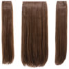 Coloured Straight clip in extensions heat resistant synthetic hair