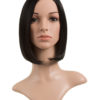 Natalie Natural Straight Side Fringe Synthetic Full Head Wig