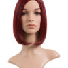 Natalie Natural Straight Side Fringe Synthetic Full Head Wig