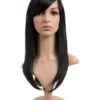 Natalie Natural Straight Side Fringe Synthetic Full Head Wig