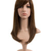 Natalie Natural Straight Side Fringe Synthetic Full Head Wig - KOKO HAIR