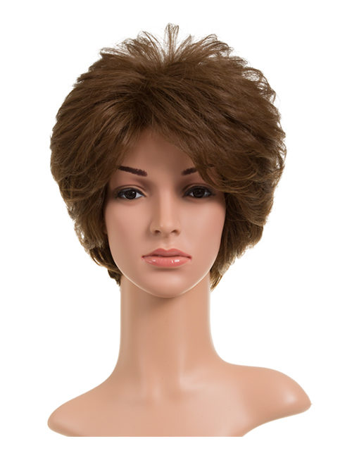 Carol Short Wavy Synthetic Full Head Wig