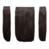 18" Three Pieces Straight Clip In Extension Heat Resistant Synthetic Hair