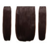 18" Three Pieces Straight Clip In Extension Heat Resistant Synthetic Hair