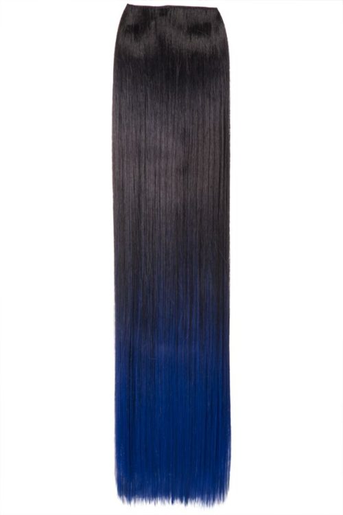 Ombre Straight One Weft Clip In Dip Dye Extension - G1002C - 4TT4027 (Dark Blue)