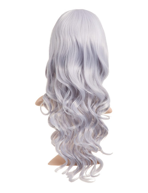 Colour party Curly Full head wig - 9317 (16 colours are available) - Lavender Grey T4110