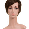 Anne Human Hair Full Head Wig - Dark Brown 4